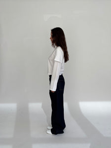 Still Here Buckle jean wide leg dark indigo | Pipe and Row Seattle