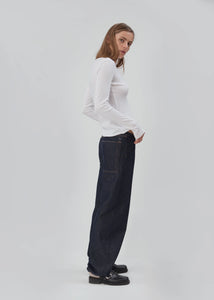 Still Here Sport Jean dark indigo blue joggers cinched | Pipe and Row Seattle