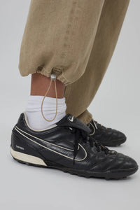 Still Here Sport Jean jogger jean denim pear khaki tan | Pipe and Row