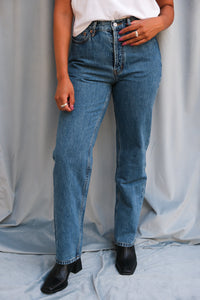 Still here Childhood jean Classic Blue straight leg denim | Pipe and Row