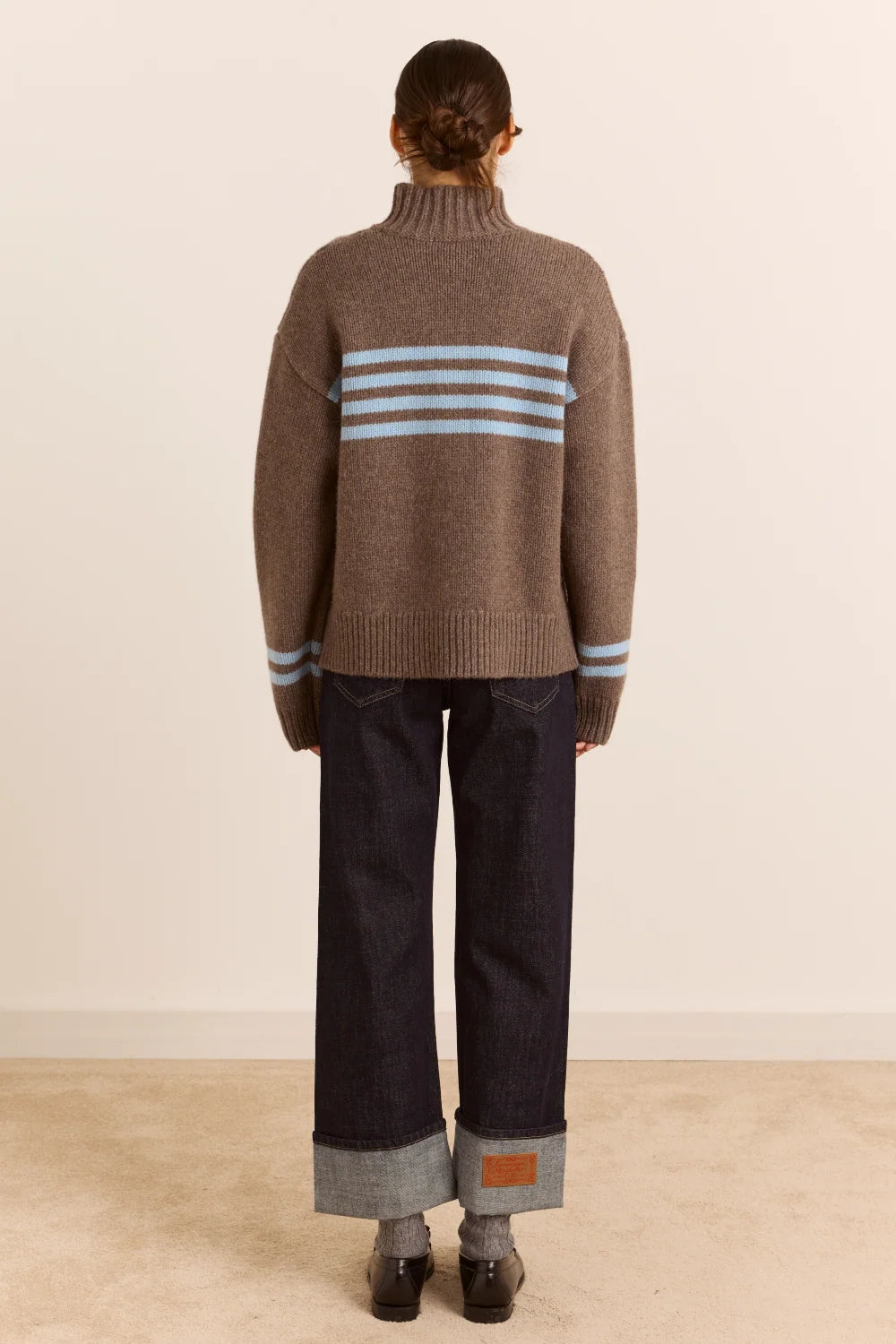 TALLULAH BUTTON LAMBSWOOL SWEATER