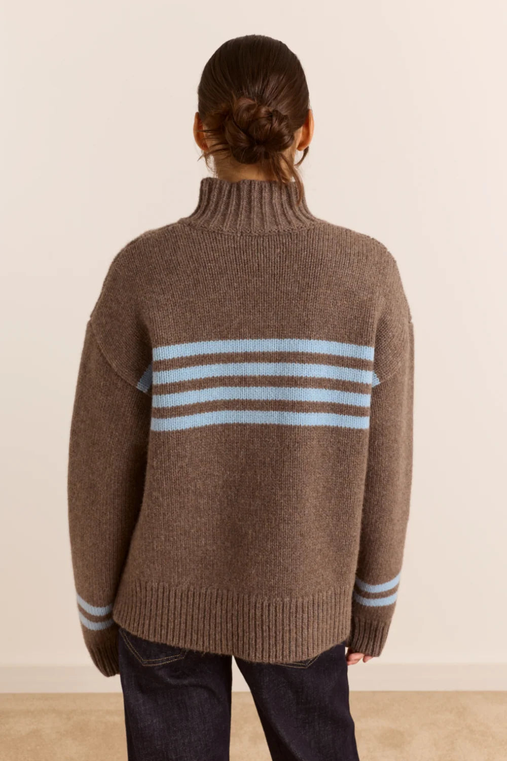 TALLULAH BUTTON LAMBSWOOL SWEATER