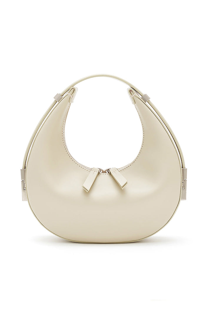 Osoi crescent shaped Toni mini bag smooth cream leather | Pipe and Row