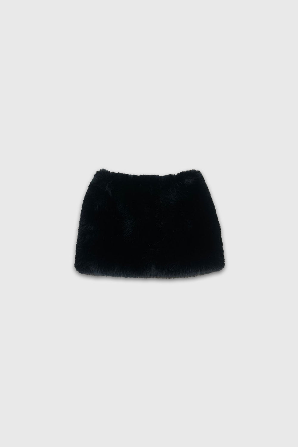 Tonywack fuzzy shaggy faux fur black mini skirt | pipe and row Seattle