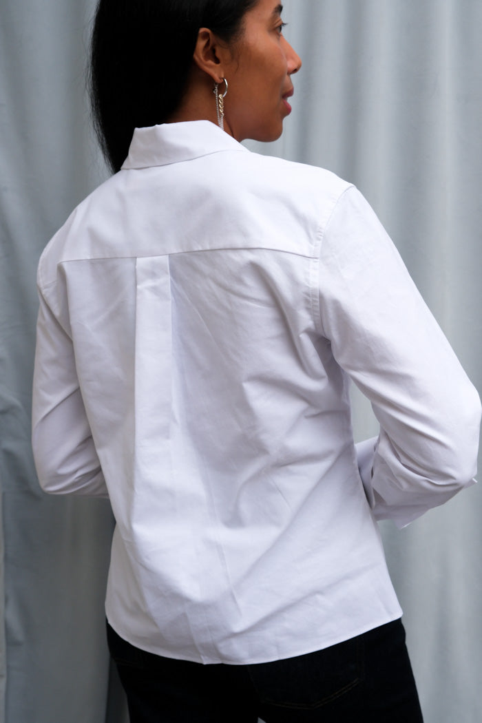 Tyler McGillivary white button down shirt martini printed graphic | Pipe and Row Seattle