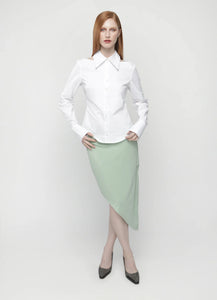 Tyler Mcgillivary fitted Frankie cutout button down top white PIPE AND ROW