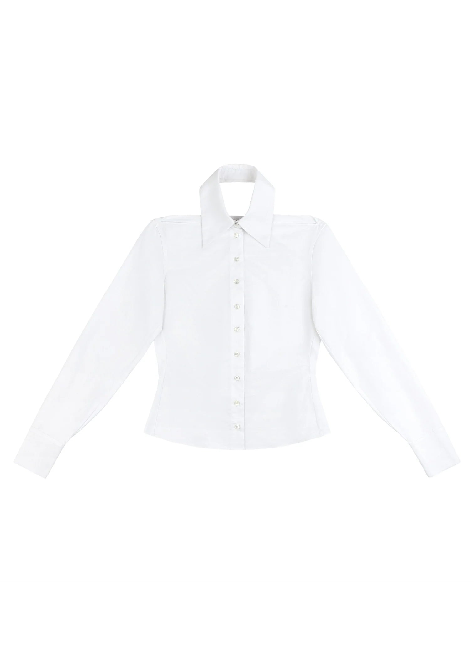 Tyler Mcgillivary fitted Frankie cutout button down top white PIPE AND ROW