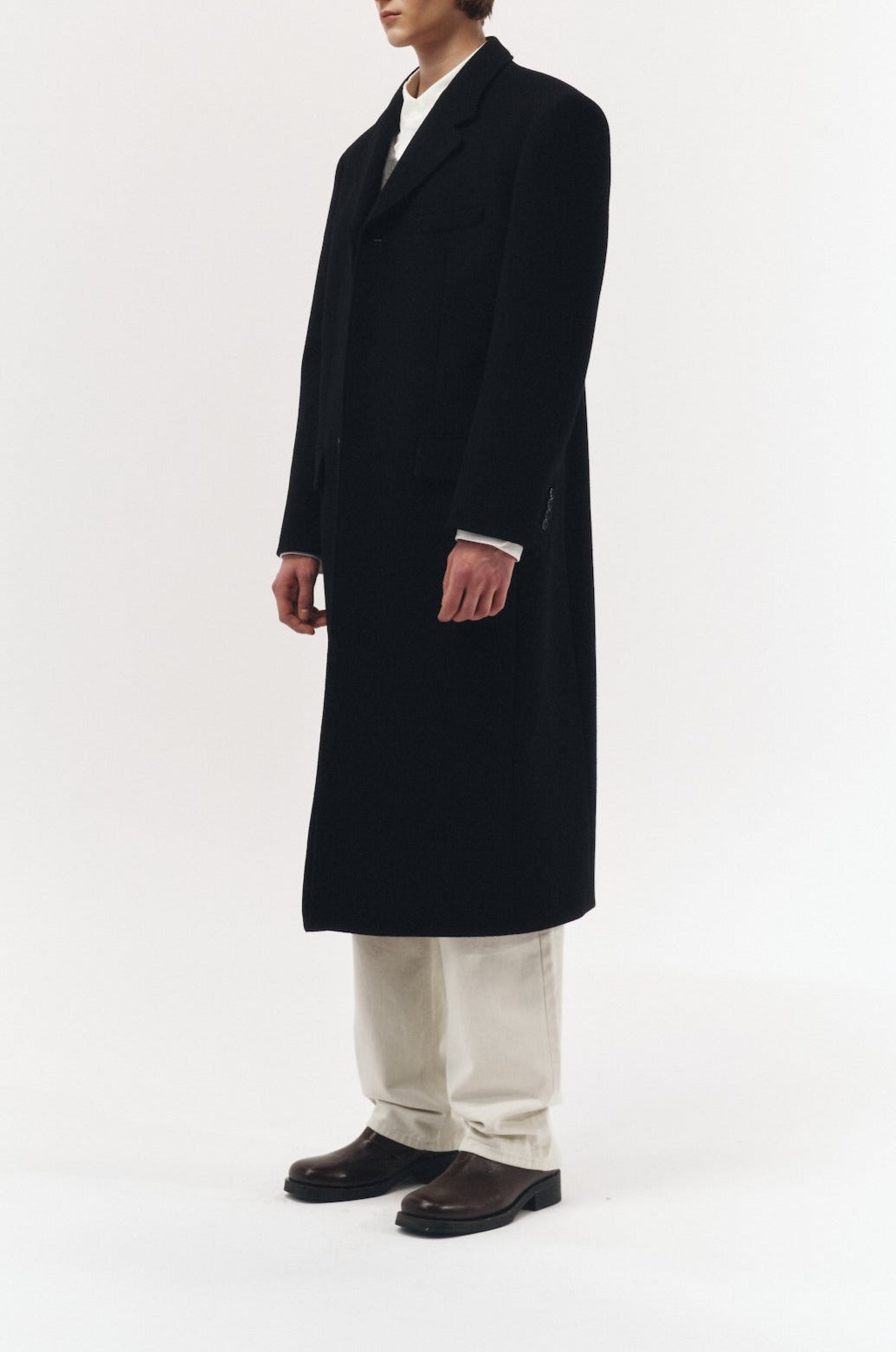 2-WAY 3 BUTTON CASHMERE COAT