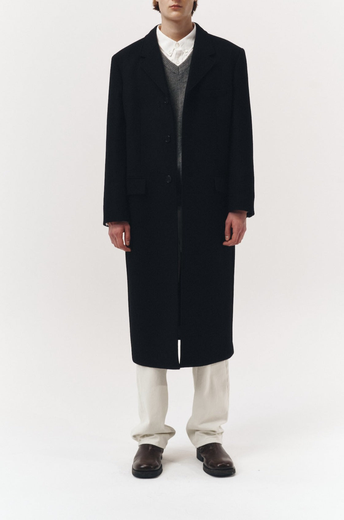 2-WAY 3 BUTTON CASHMERE COAT