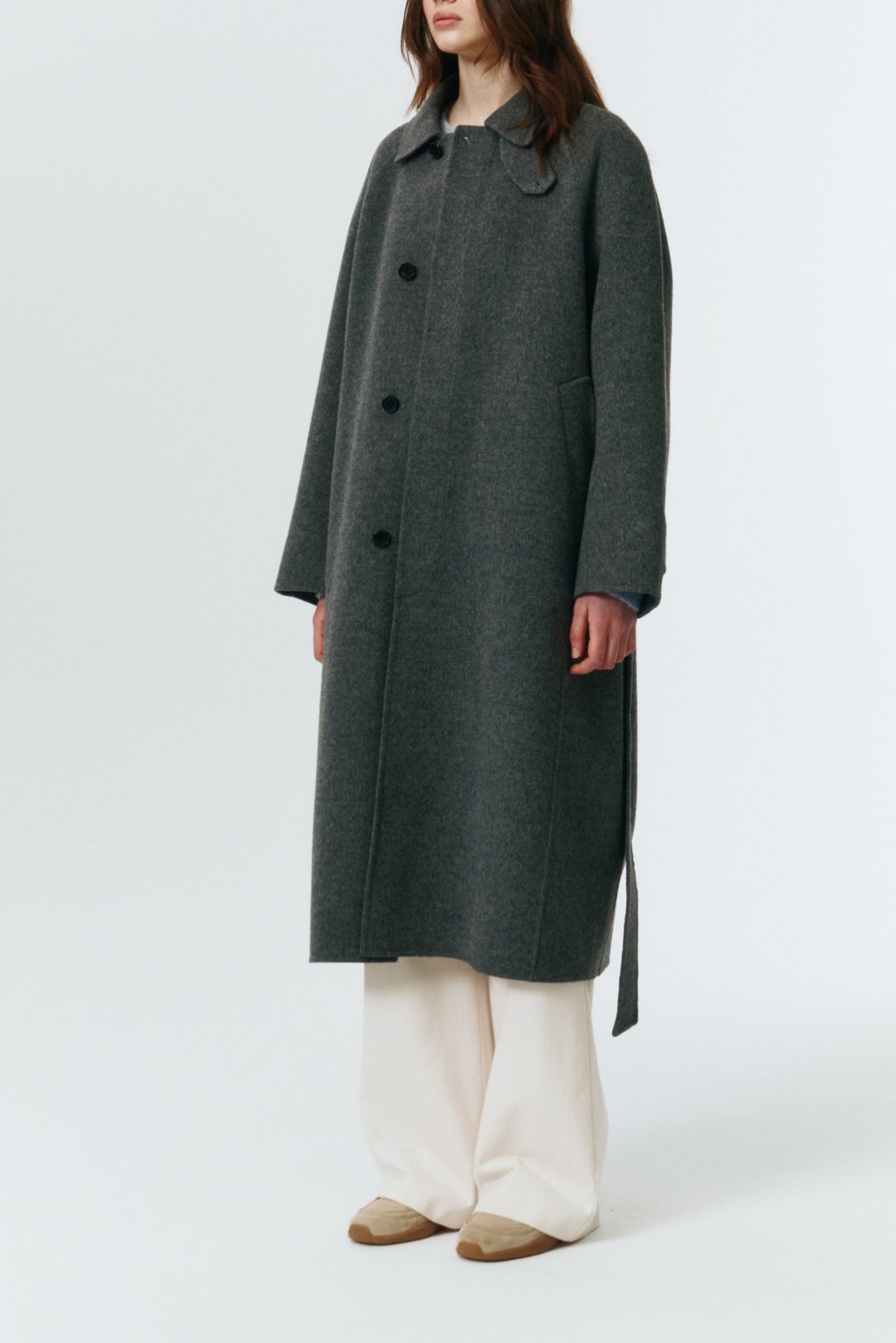 UNISEX HANDMADE CASHMERE MUFFLER MAC COAT