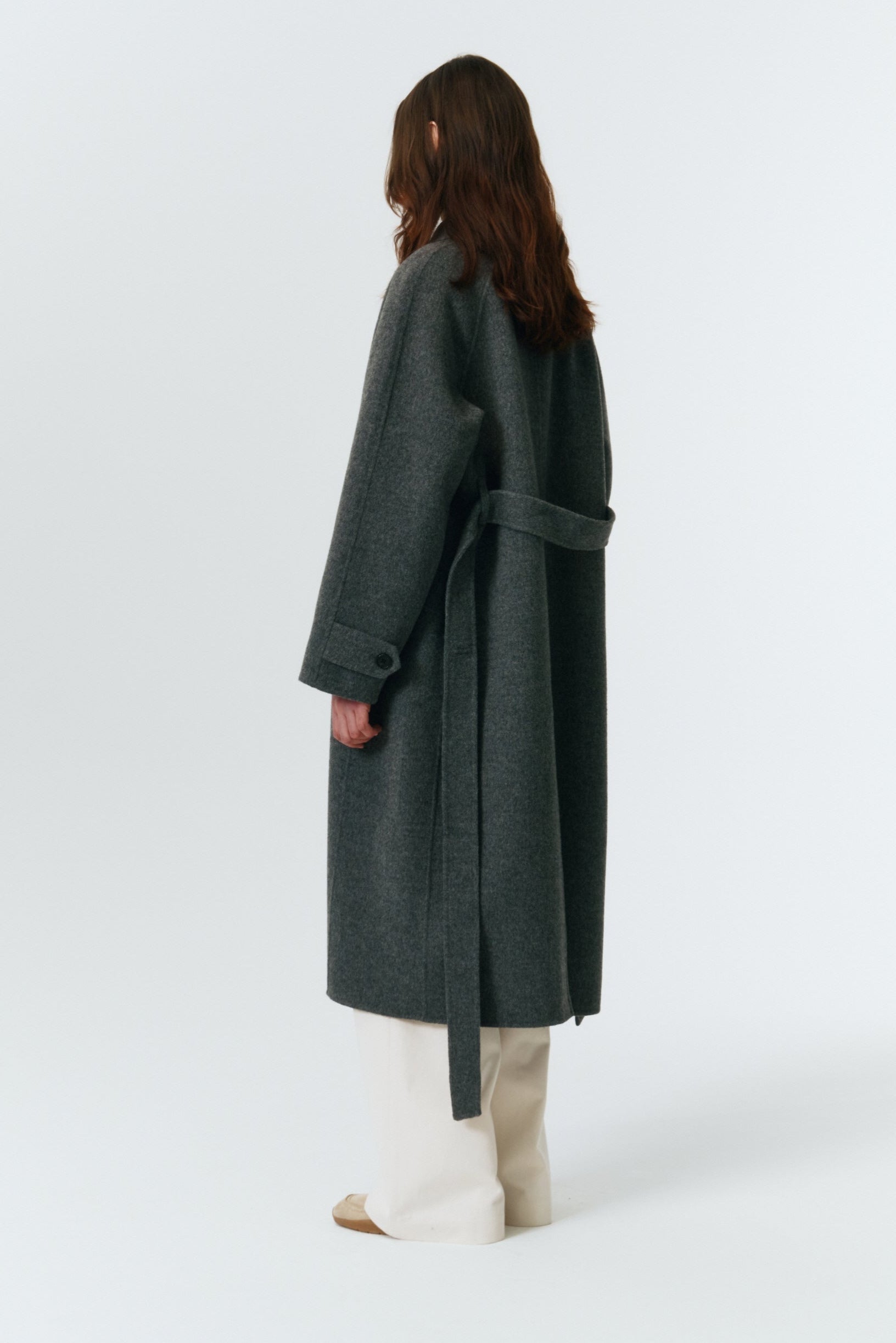 UNISEX HANDMADE CASHMERE MUFFLER MAC COAT
