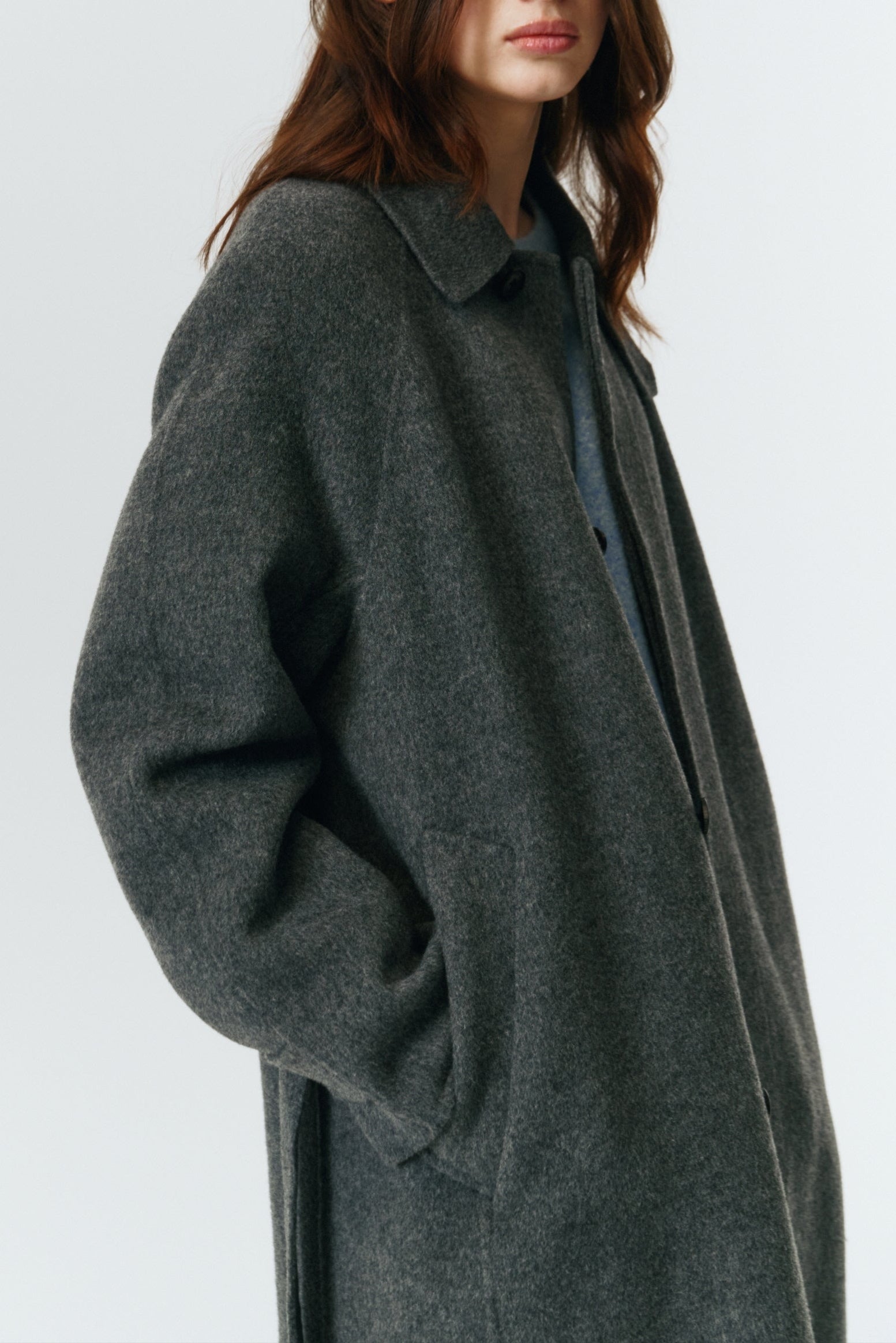 UNISEX HANDMADE CASHMERE MUFFLER MAC COAT