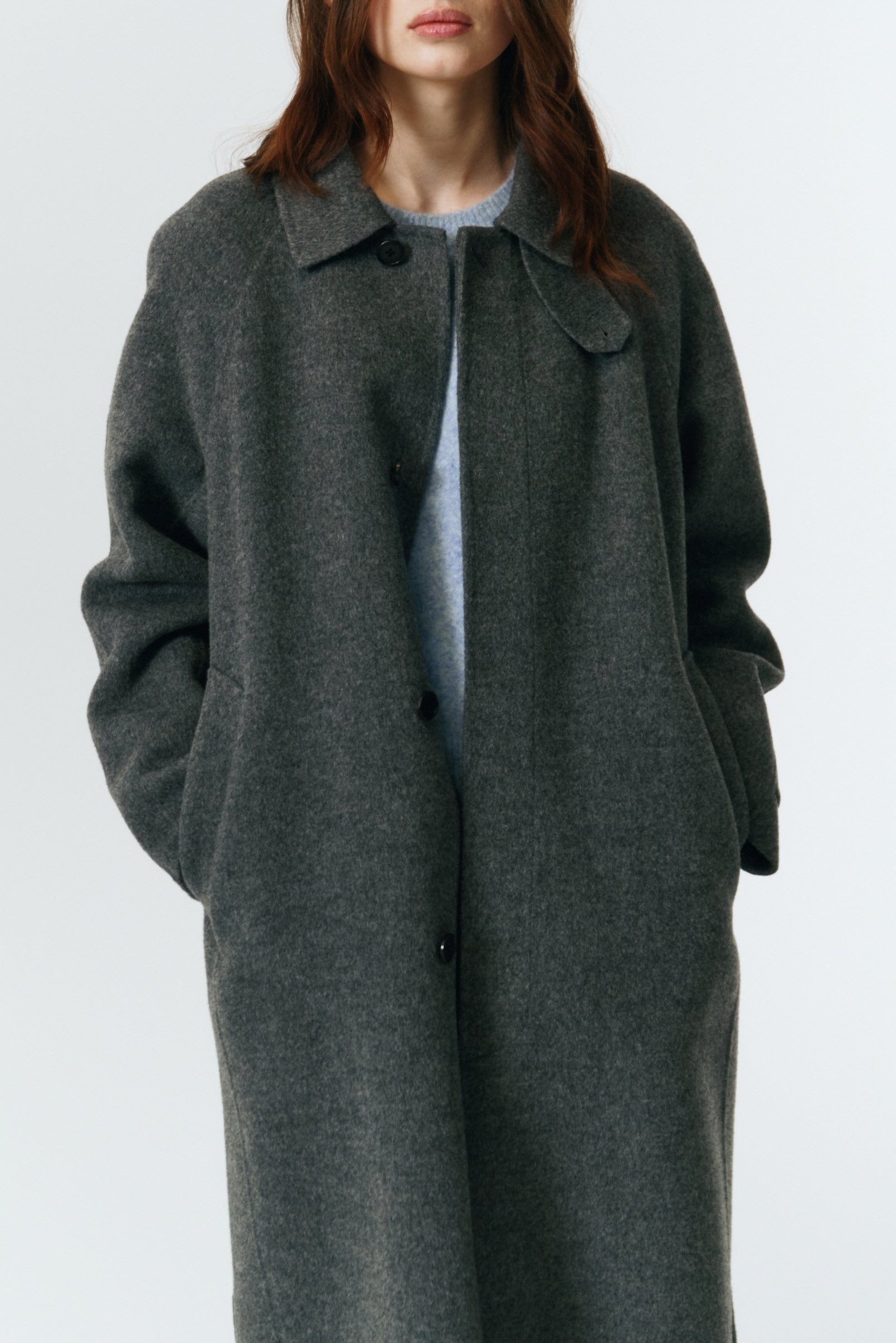 UNISEX HANDMADE CASHMERE MUFFLER MAC COAT