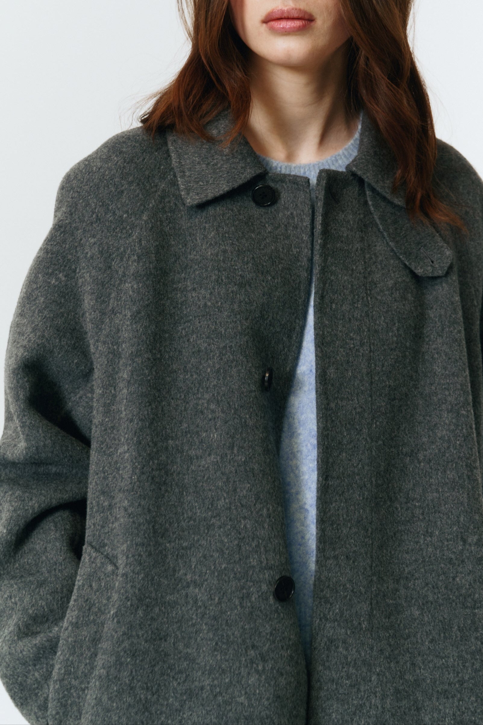 UNISEX HANDMADE CASHMERE MUFFLER MAC COAT