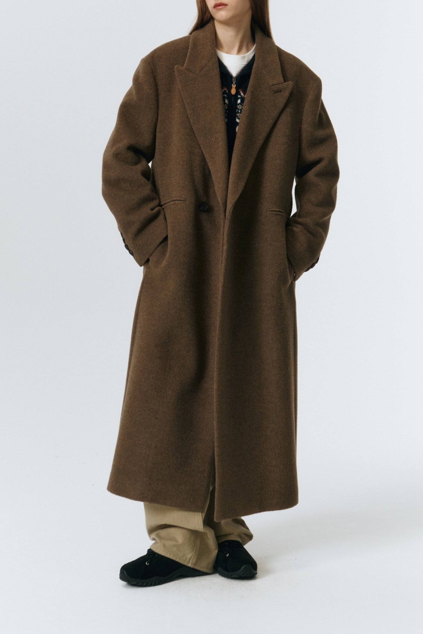 UNISEX MAXI DOUBLE WOOL COAT