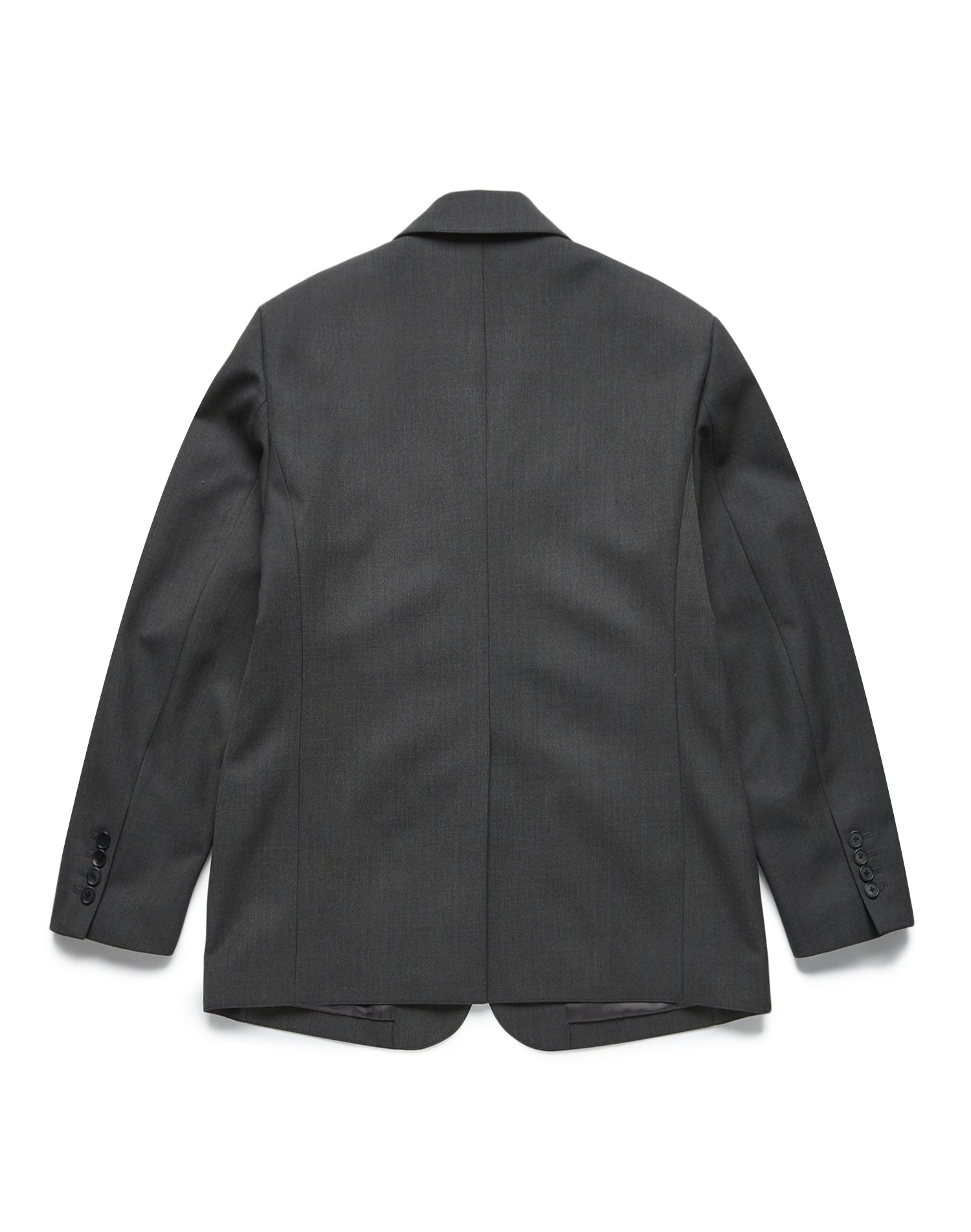 Dunst oversized classic 3 button wool blazer charcoal grey | PIPE AND ROW