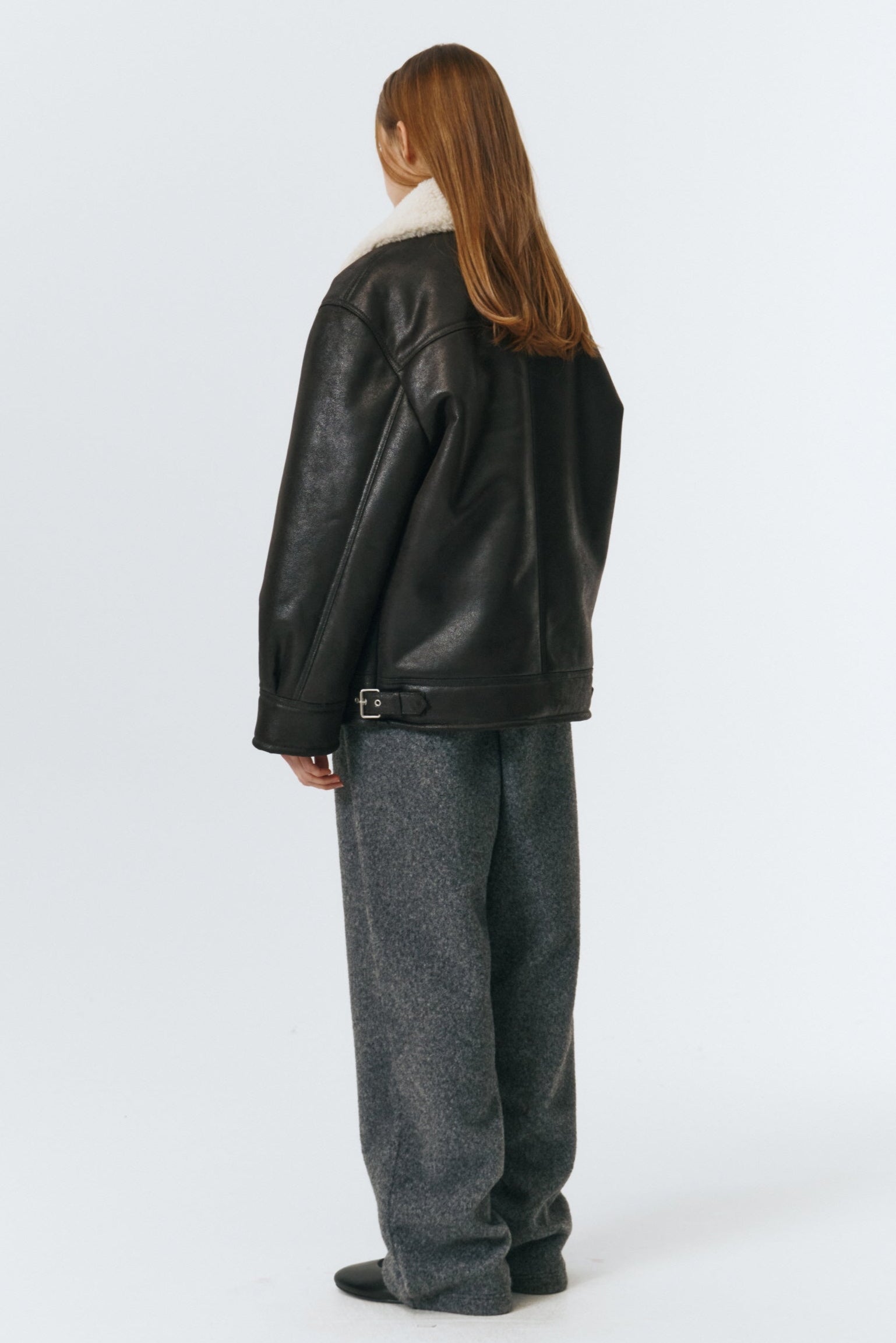 UNISEX SHEARLING HALF JACKET
