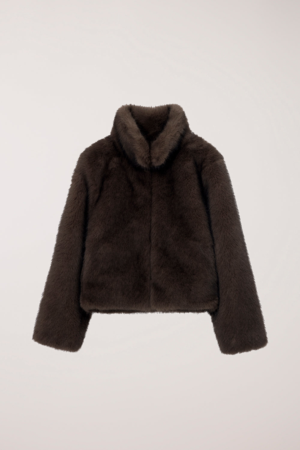 VEGAN FUR CROPPED JACKET