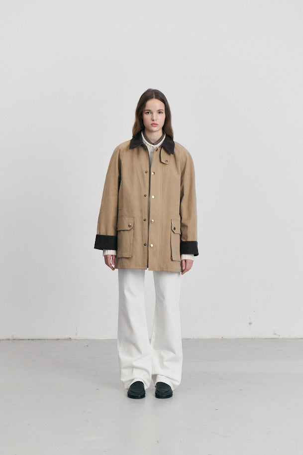 UNISEX WAXED COTTON HUNTING JACKET