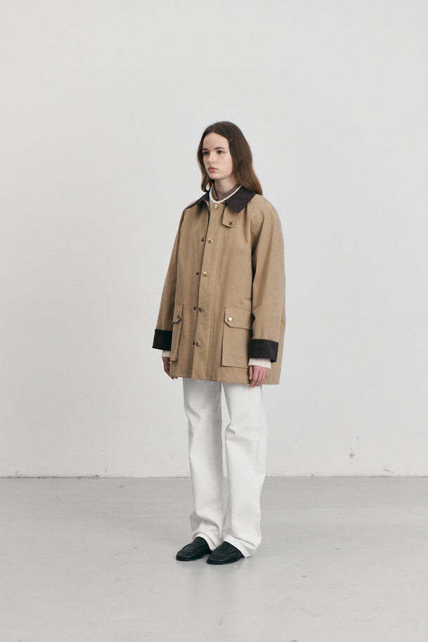 UNISEX WAXED COTTON HUNTING JACKET