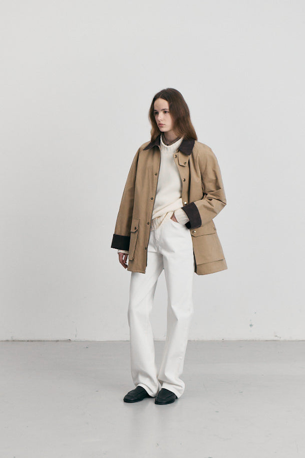 UNISEX WAXED COTTON HUNTING JACKET