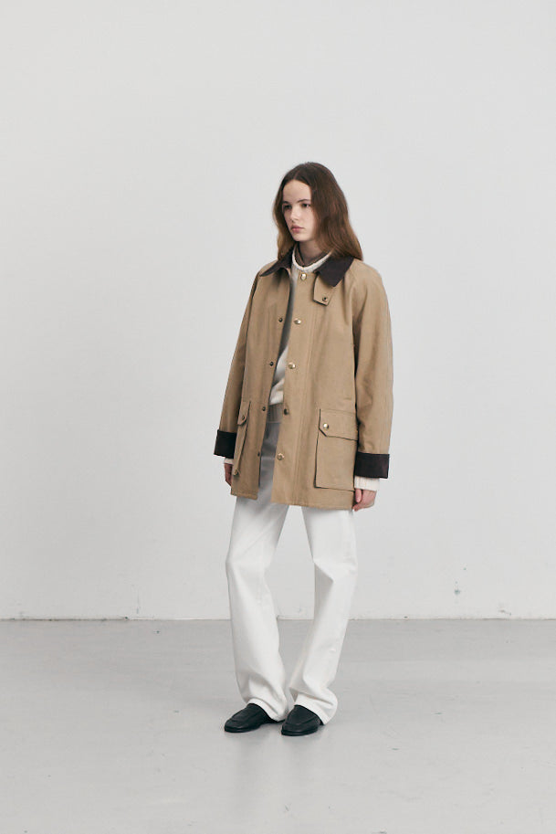 UNISEX WAXED COTTON HUNTING JACKET