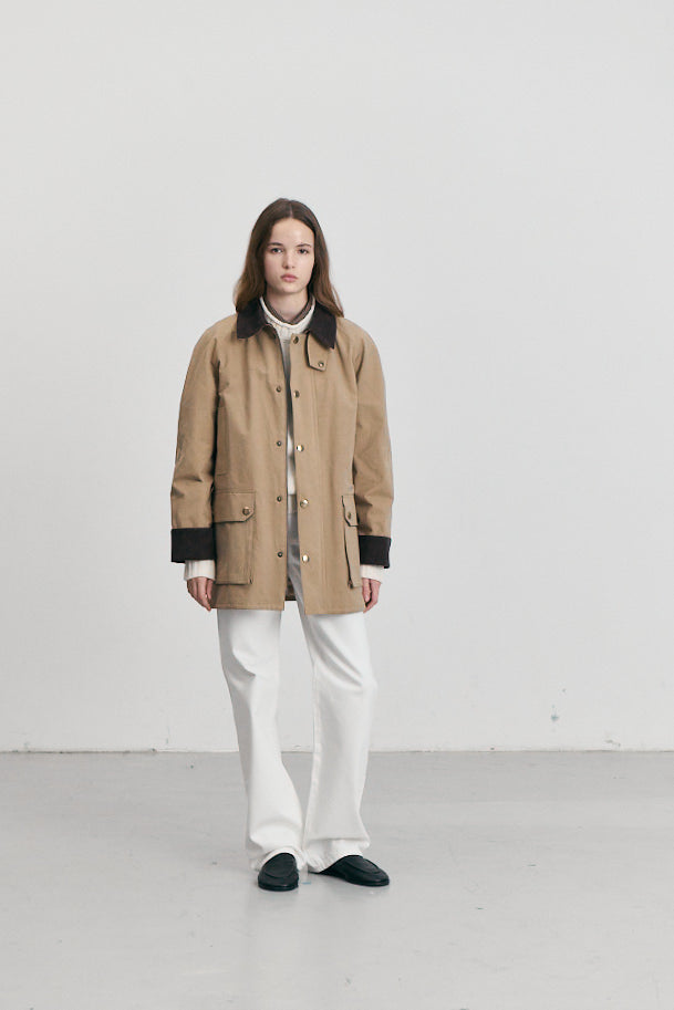 UNISEX WAXED COTTON HUNTING JACKET