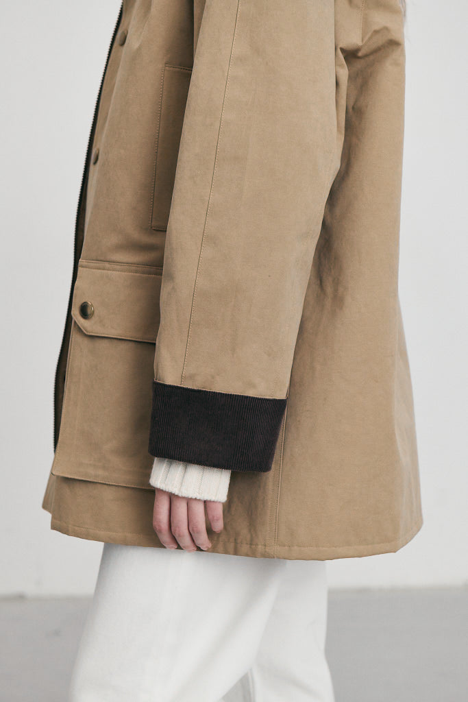 UNISEX WAXED COTTON HUNTING JACKET