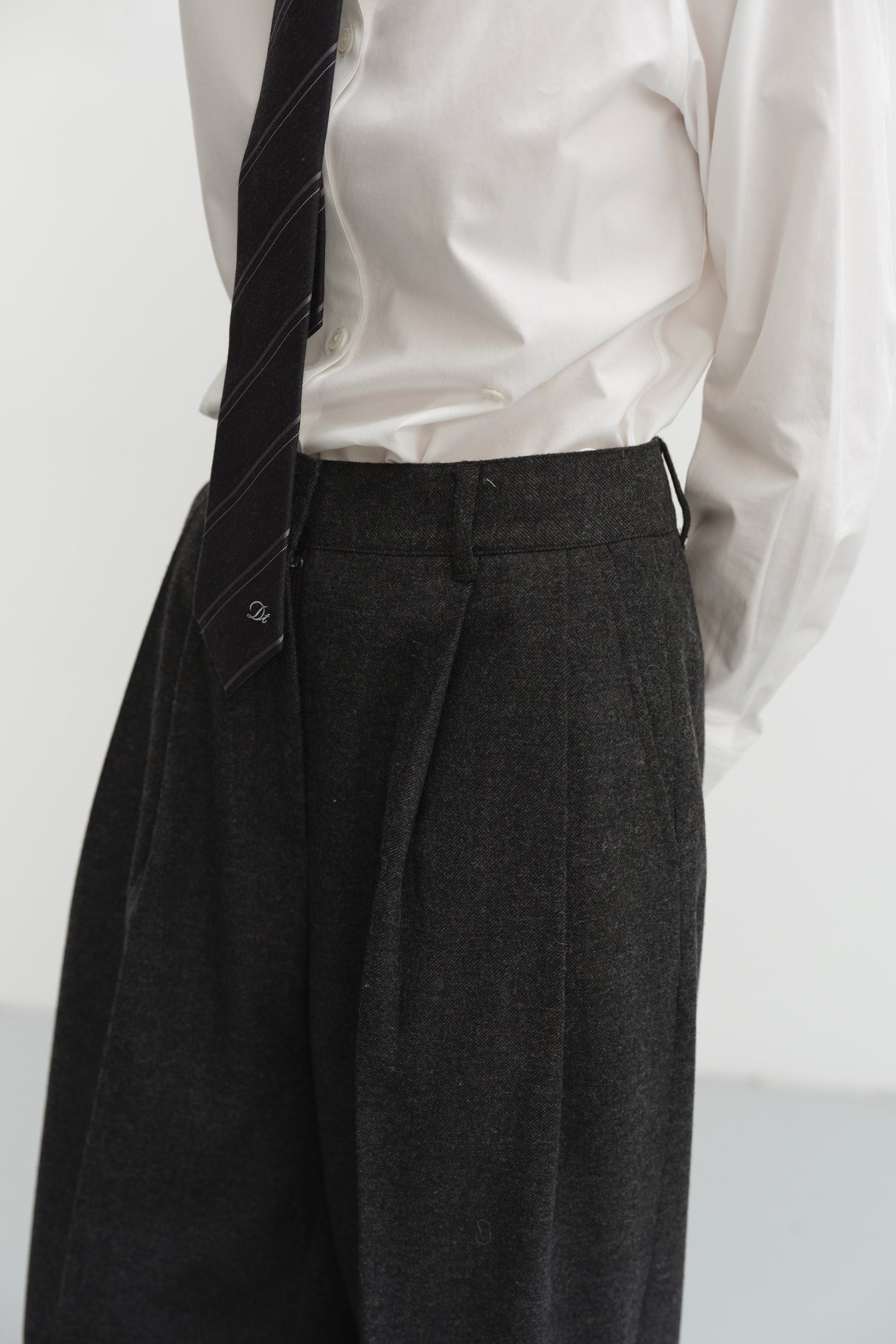 Dunst winter flannel slacks pant trousers charcoal grey | Pipe and Row Seattle