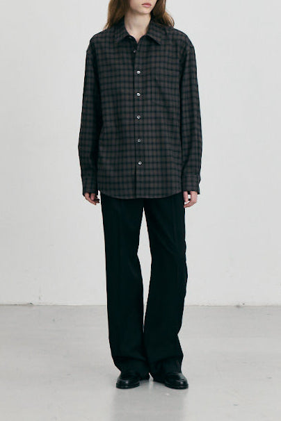 UNISEX CHECKED FLANNEL SHIRT