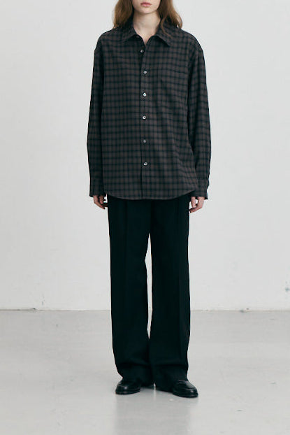 UNISEX CHECKED FLANNEL SHIRT