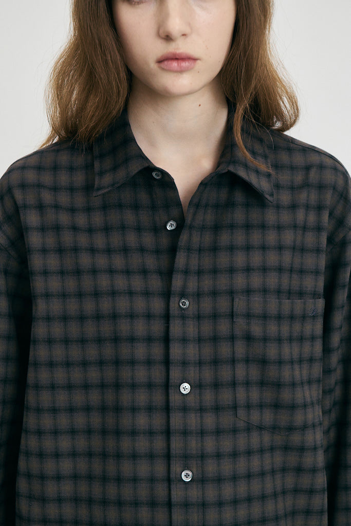 UNISEX CHECKED FLANNEL SHIRT
