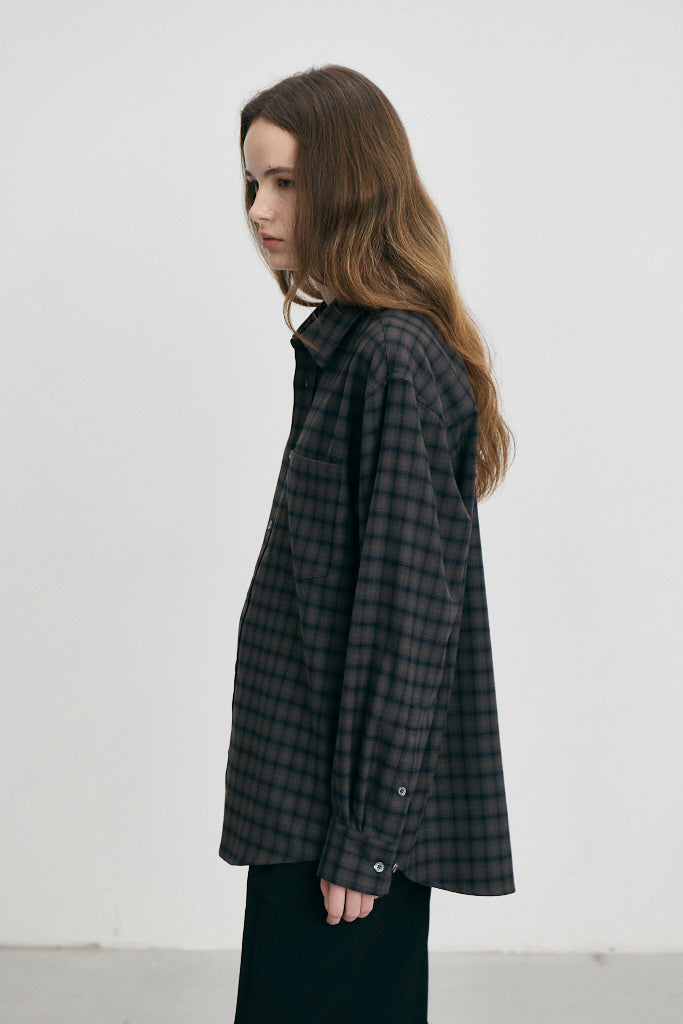 UNISEX CHECKED FLANNEL SHIRT