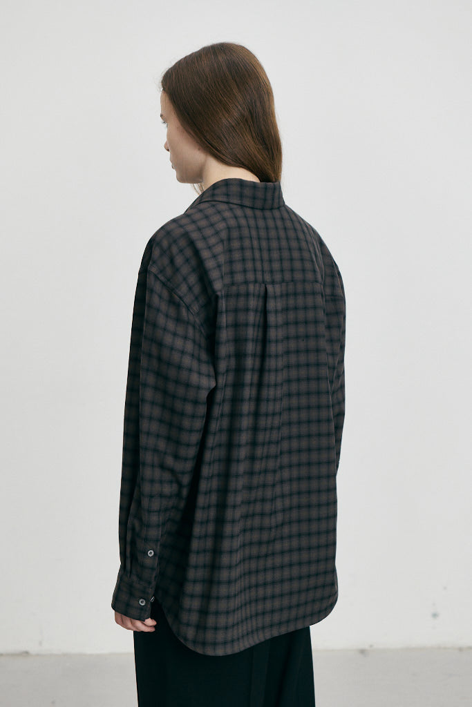 UNISEX CHECKED FLANNEL SHIRT