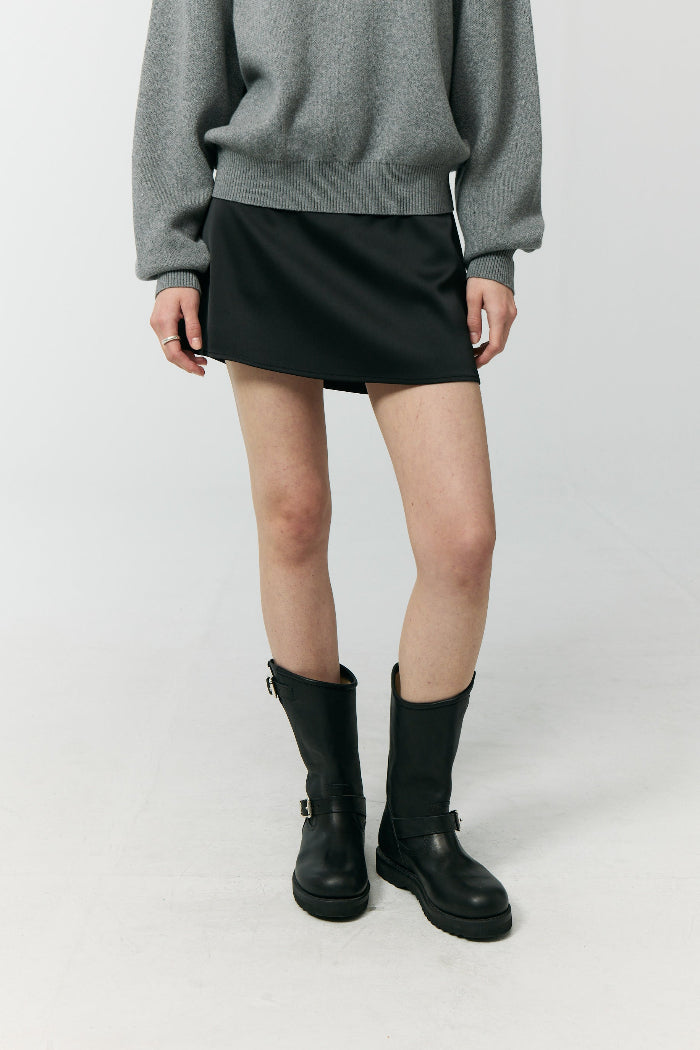 SATIN MINI SKIRT