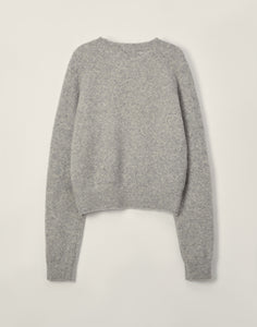 Dunst unisex textured marled wool melange grey oversized sweater | Pipe and Row