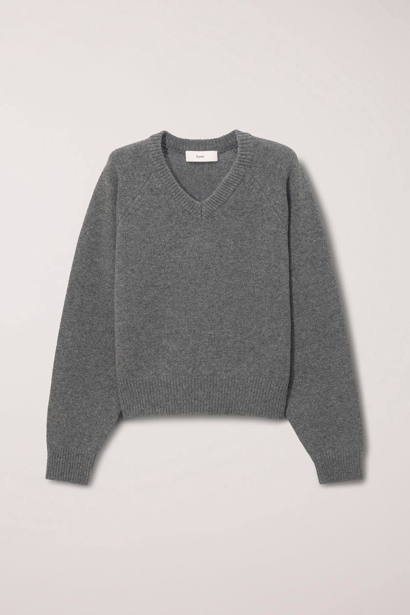 UNISEX SOFT VOLUME V-NECK SWEATER