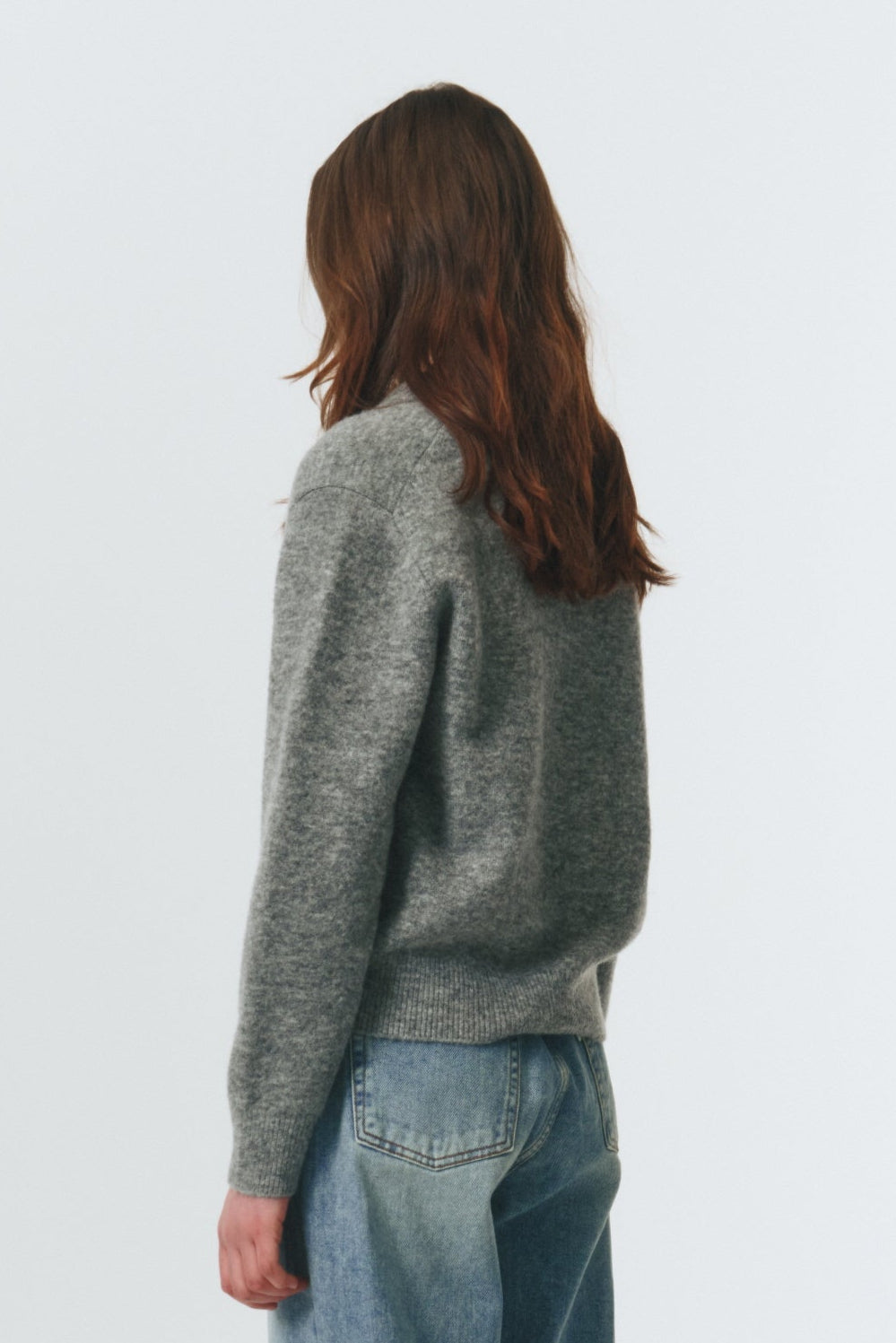 UNISEX OPEN COLLARED SWEATER