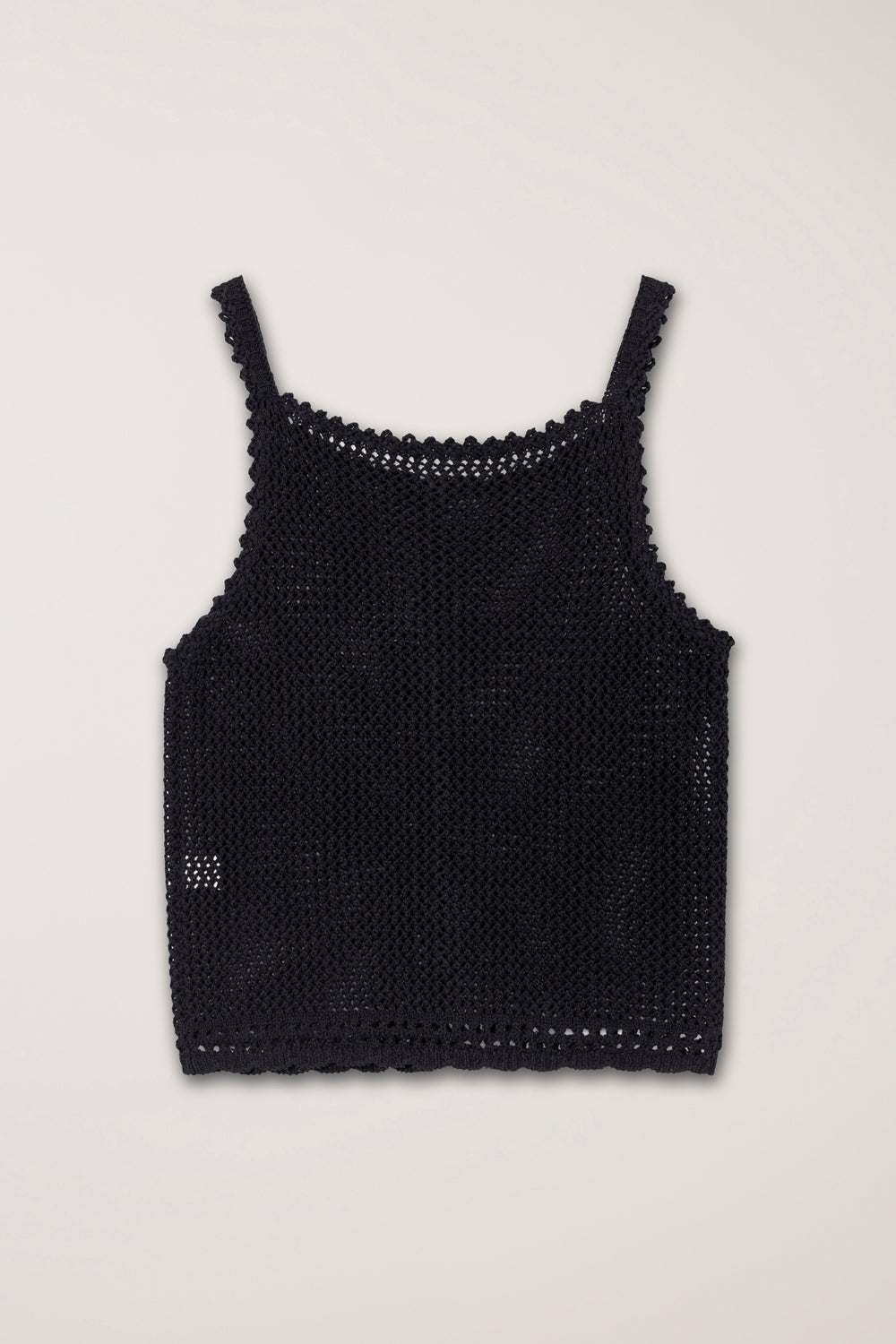 CROCHET BUSTIER KNIT TOP