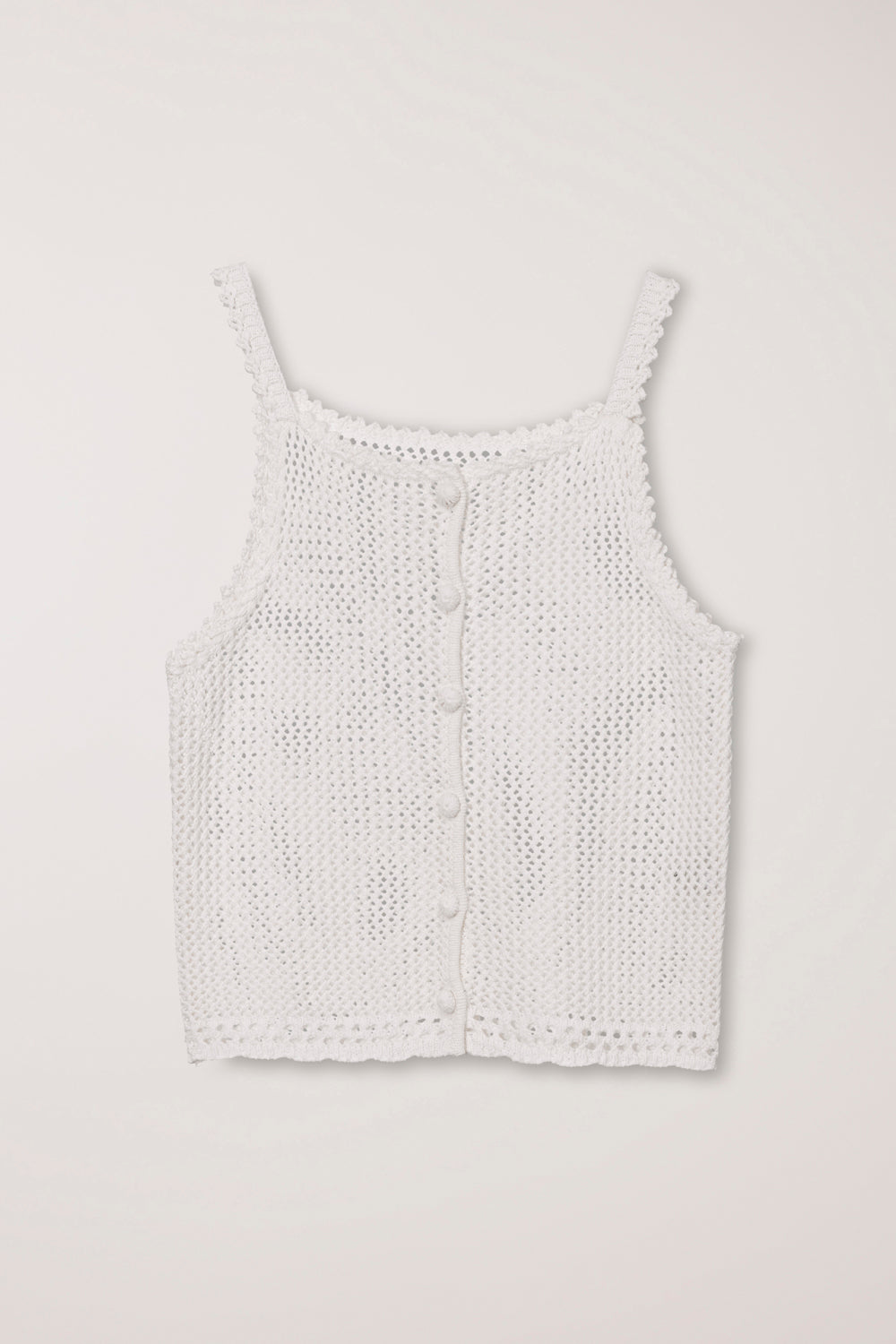 CROCHET BUSTIER KNIT TOP