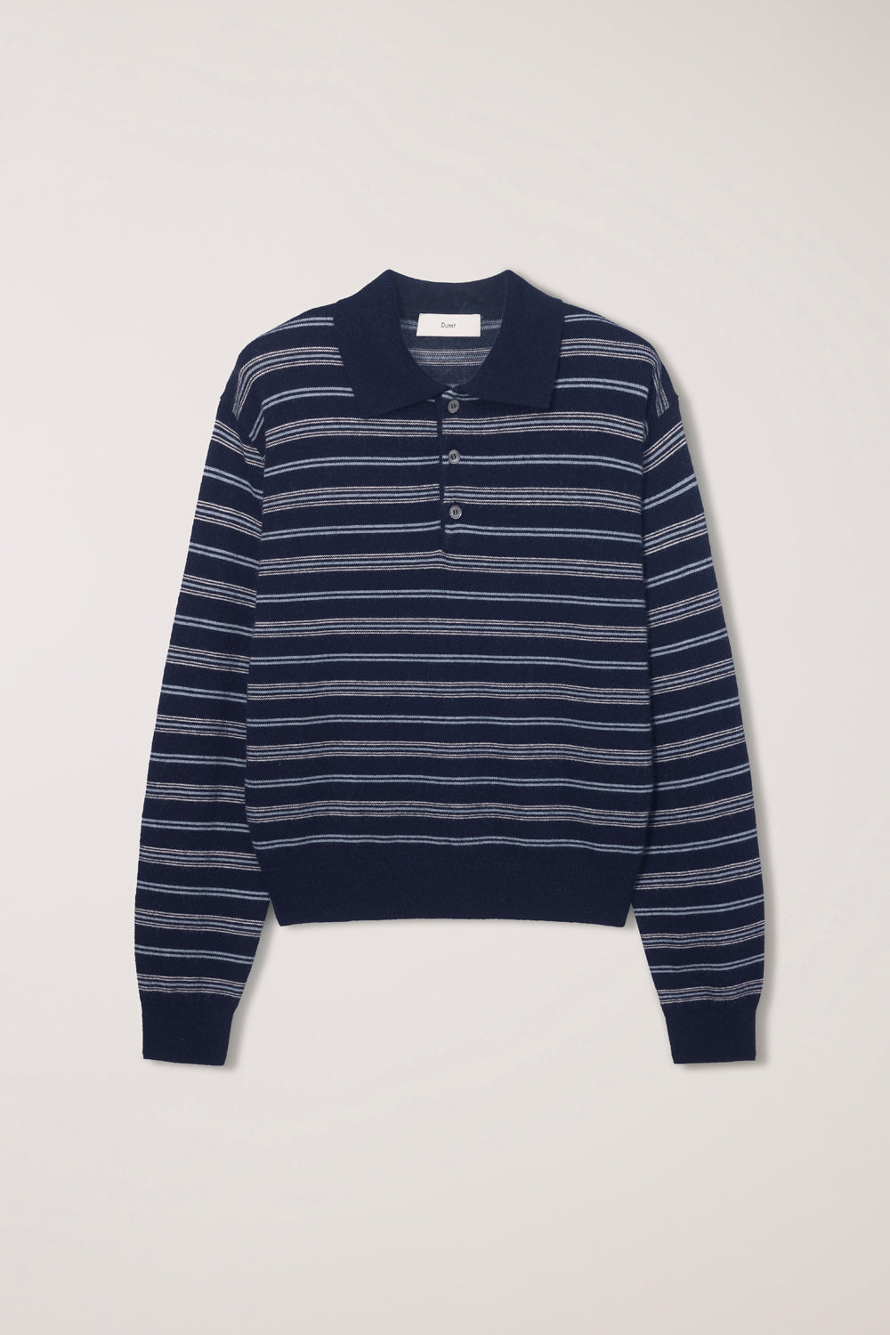 UNISEX COLLARED STRIPED SWEATER