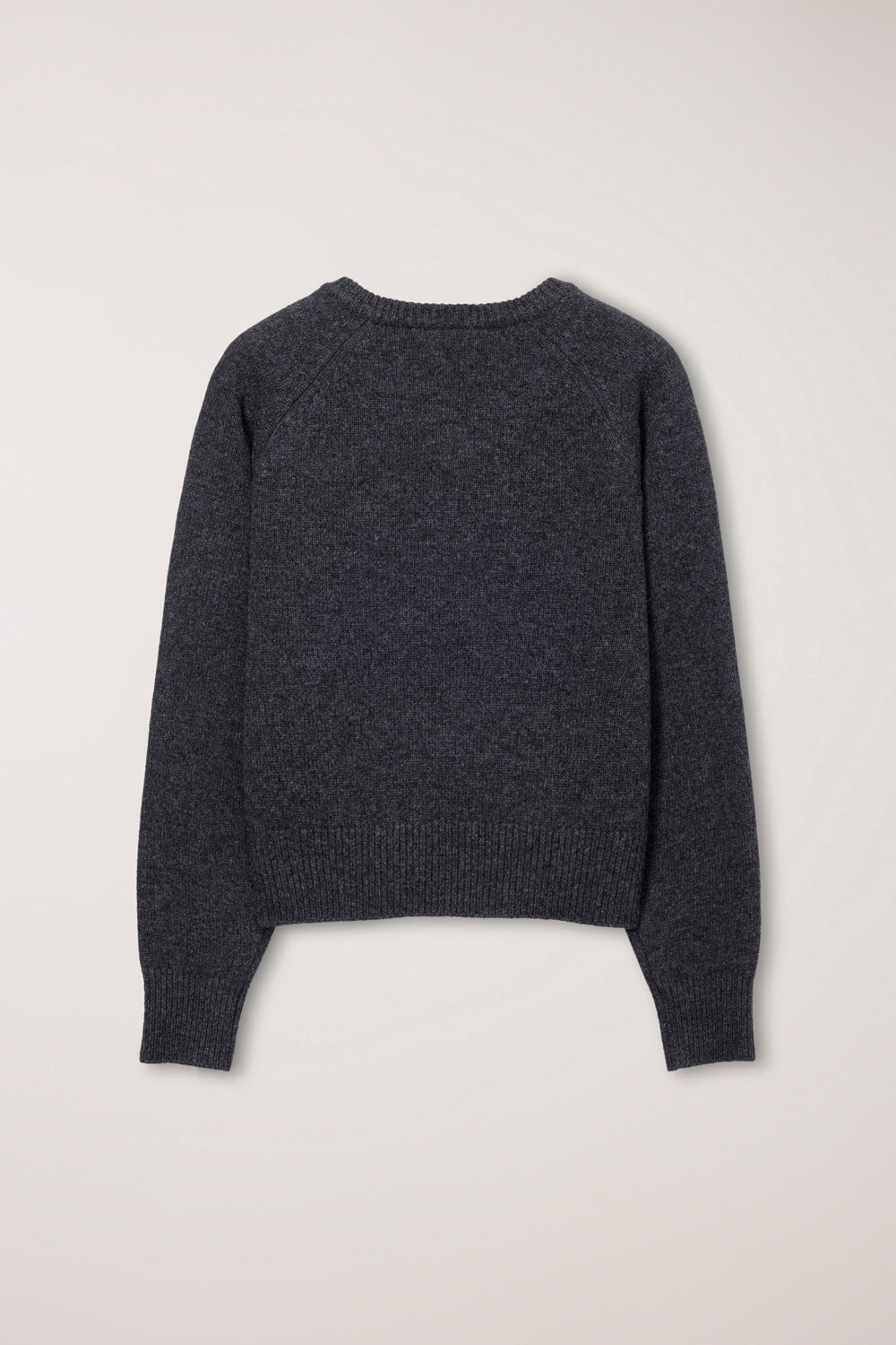 Dunst unisex soft volume v-neck knit sweater charcoal grey wool PIPE AND ROW Seattle