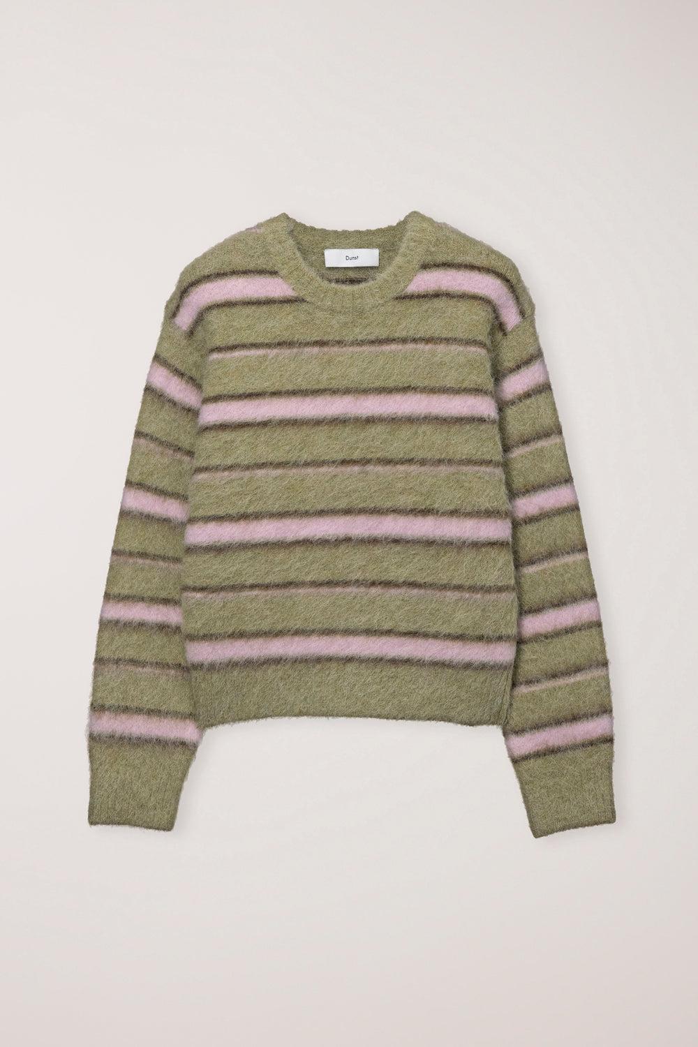 UNISEX STRIPED HAIRY SWEATER