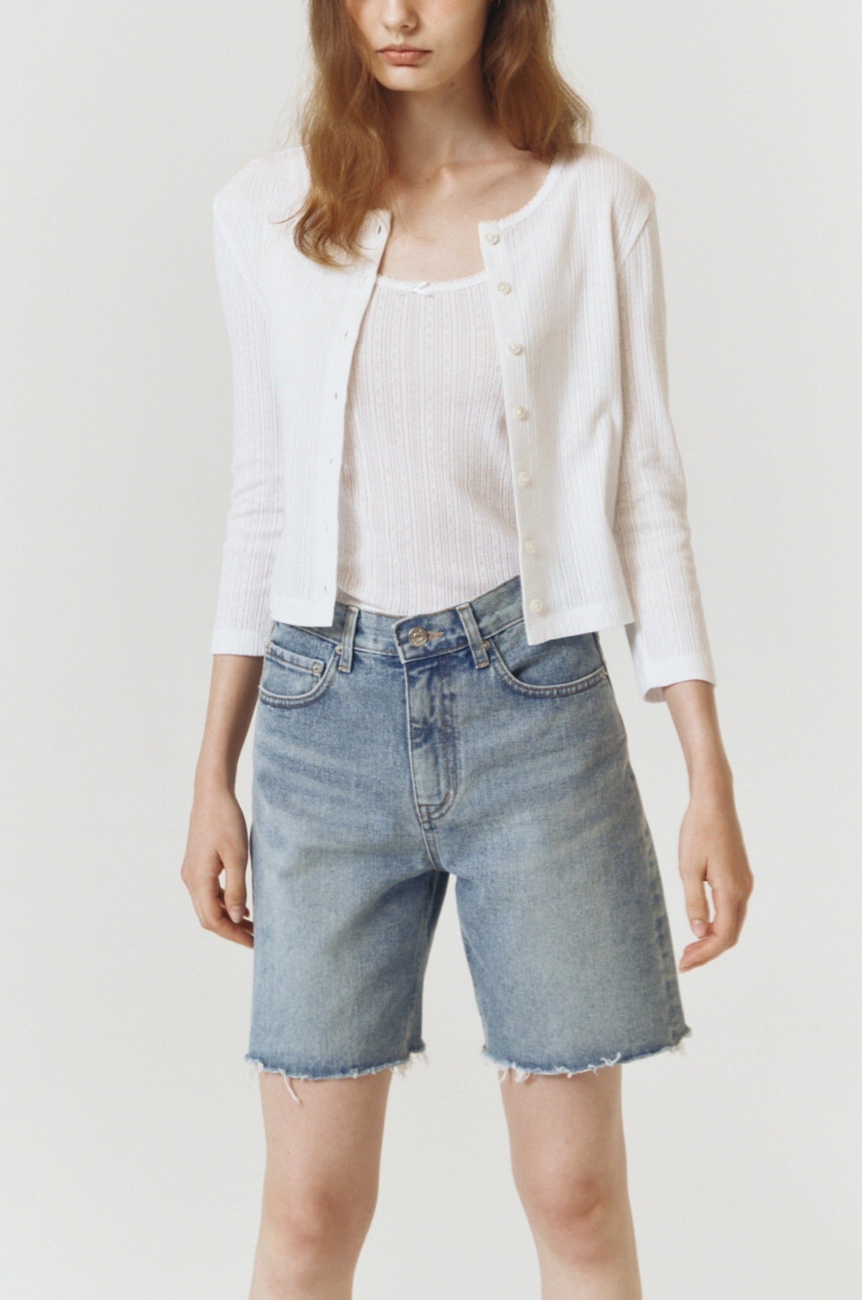 POINTELLE CARDIGAN