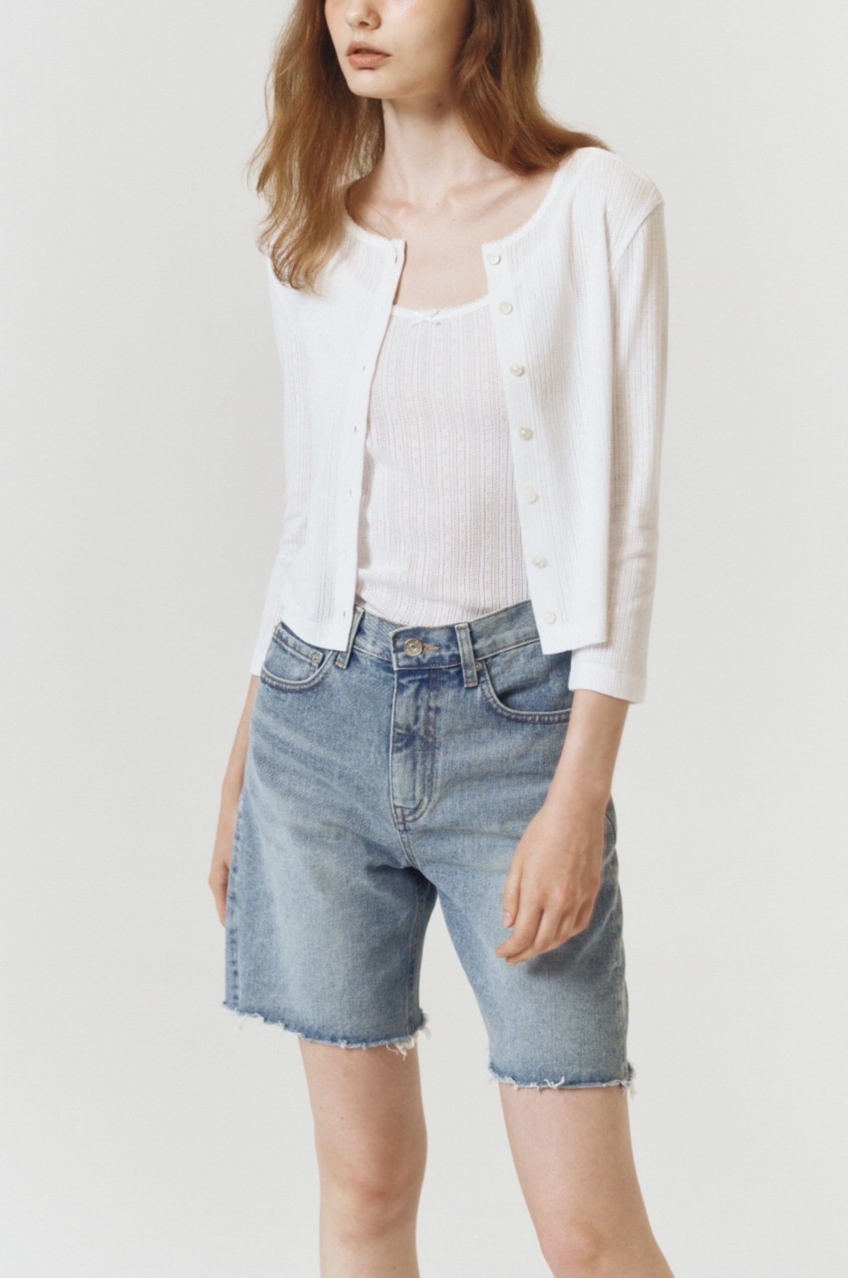 POINTELLE CARDIGAN