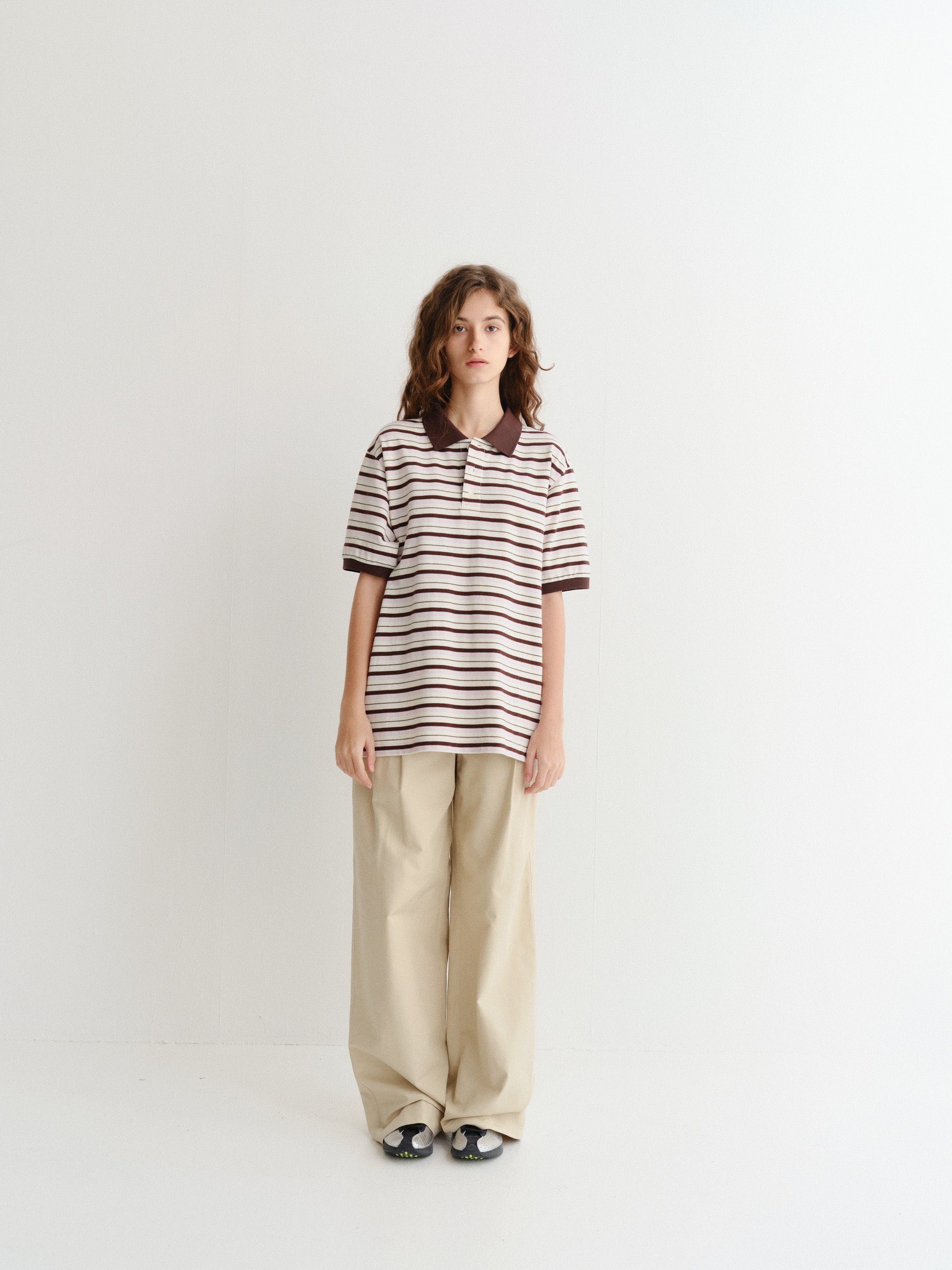 UNISEX STRIPED POLO SHIRT