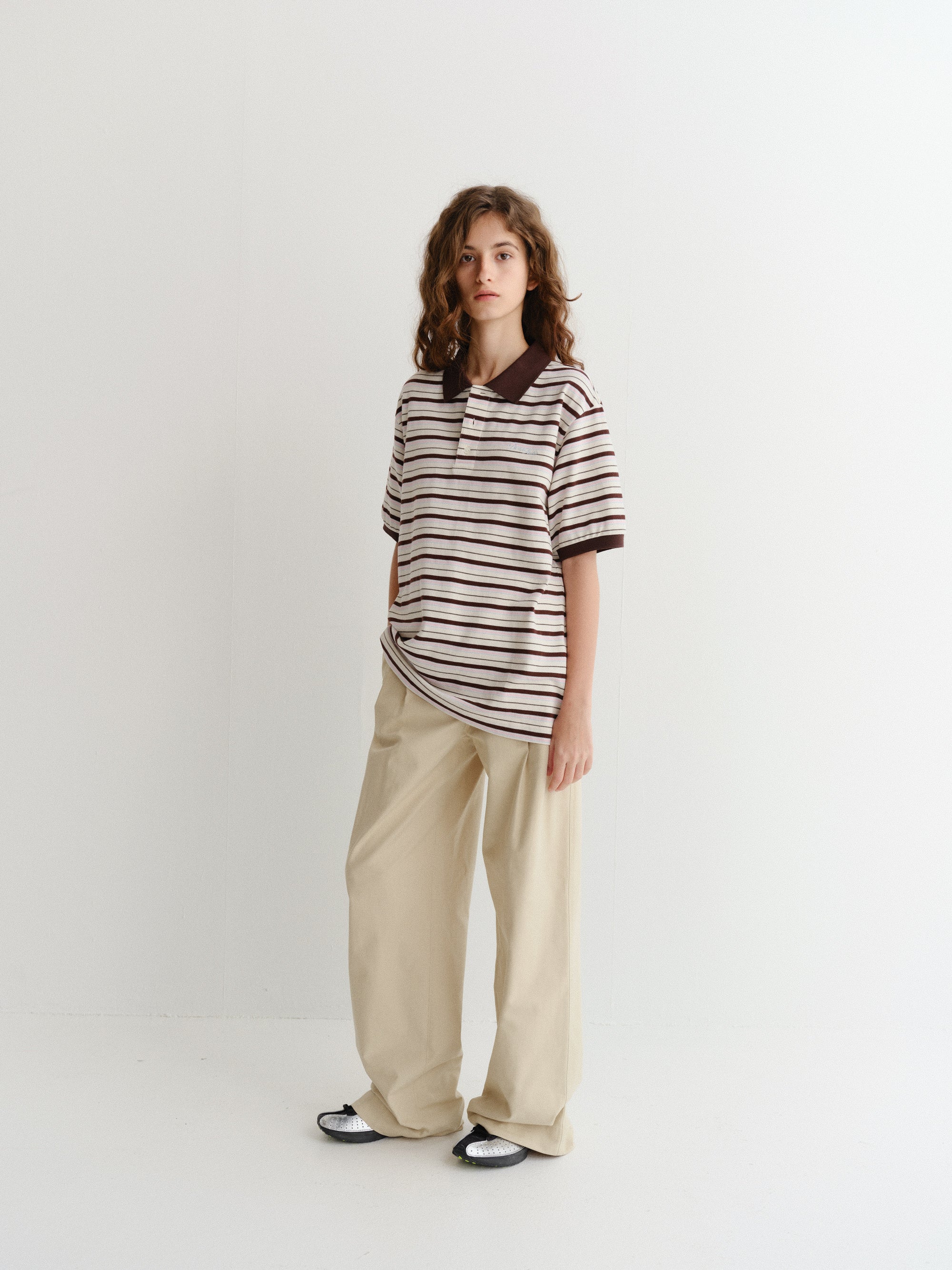 UNISEX STRIPED POLO SHIRT