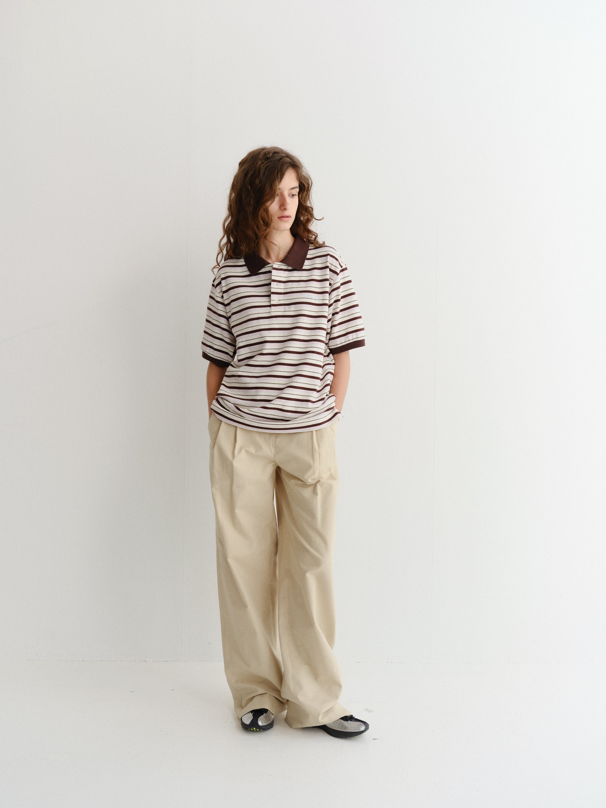 UNISEX STRIPED POLO SHIRT