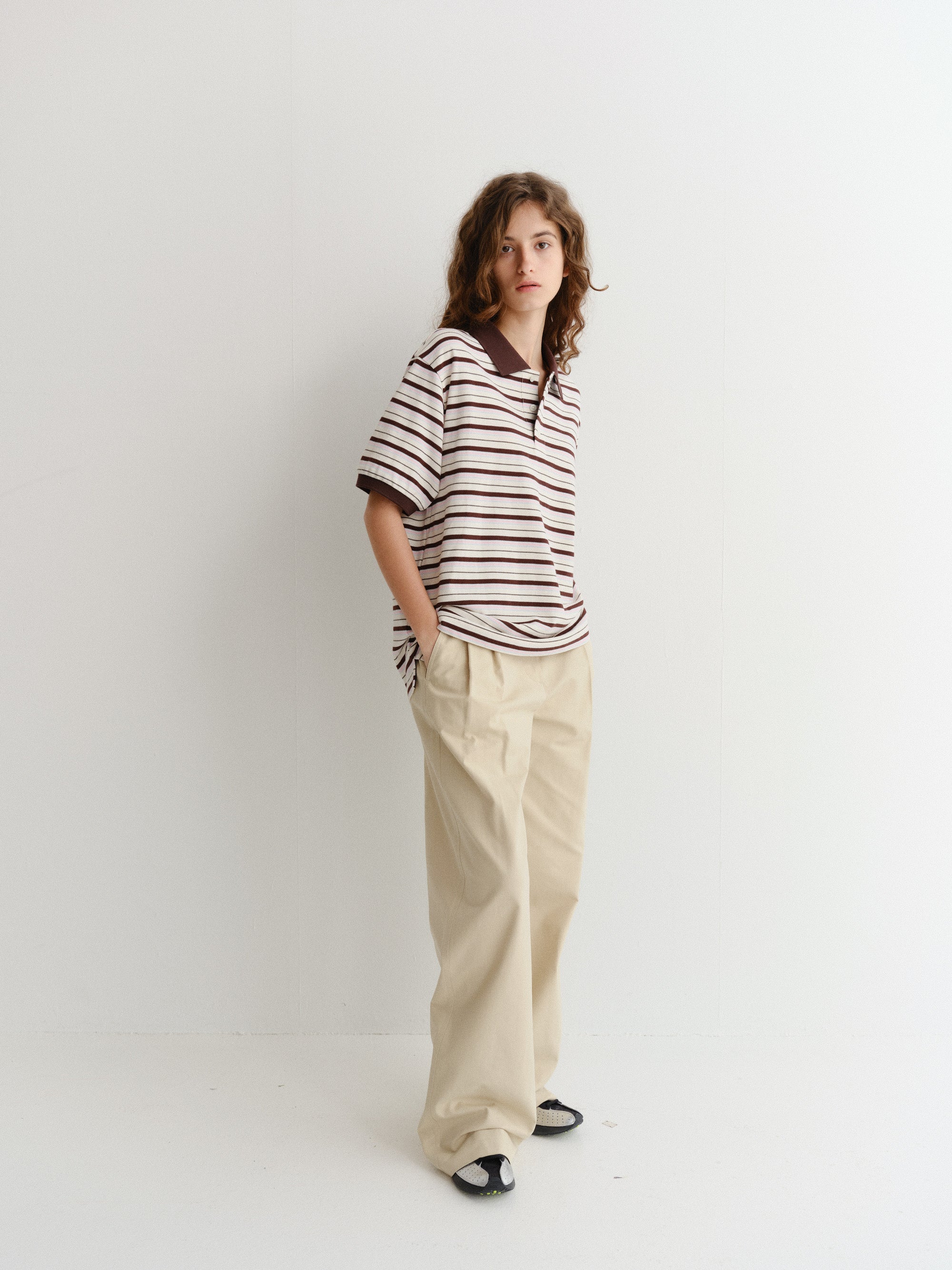 UNISEX STRIPED POLO SHIRT