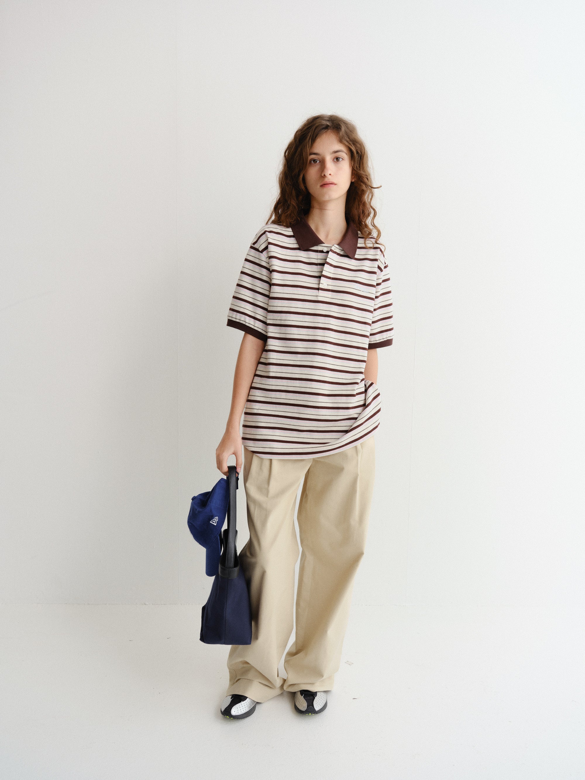 UNISEX STRIPED POLO SHIRT